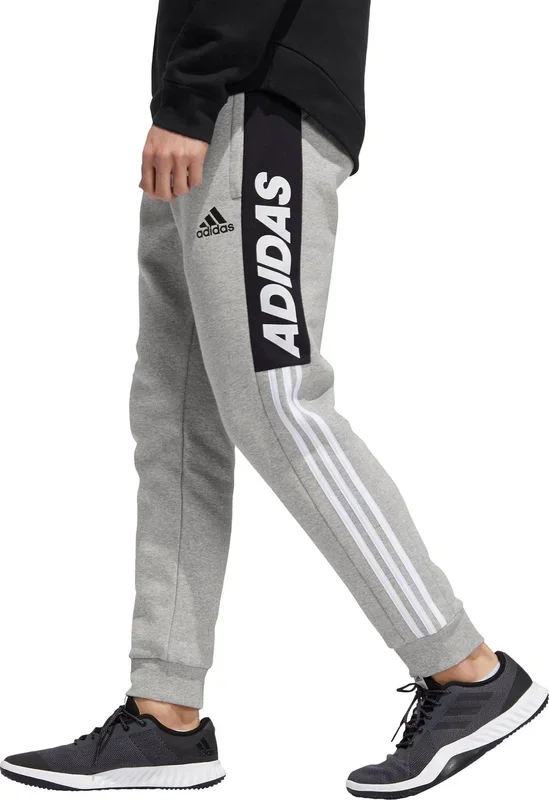New Adidas Mens Post Game 7/8 Fleece Lined Jogger Pants Grey Size 2XL