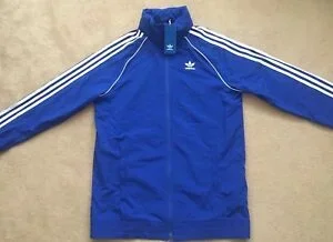 New adidas Originals Men’s Superstar Windbreaker Medium Blue/White