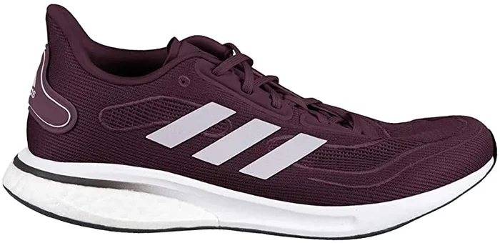 New Adidas Supernova Mens Casual Running Shoes Size 8.5 Burgundy/Silver/White