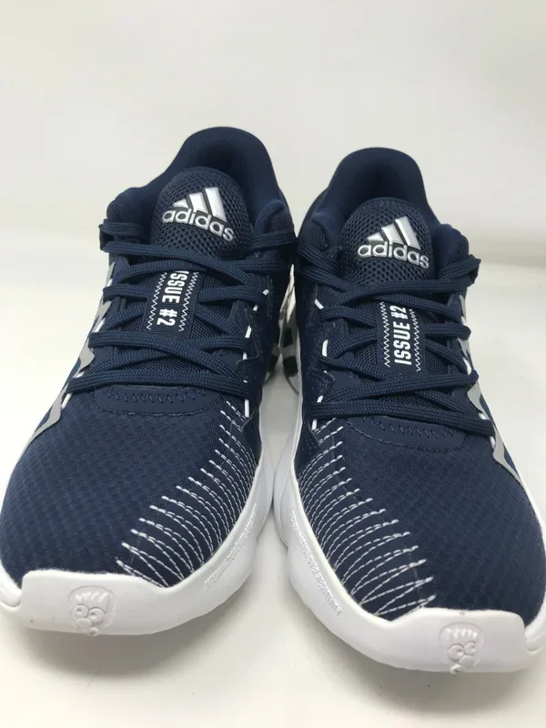 New Adidas Unisex-Adult D.O.N. Issue 2 Indoor Court Shoe Men’s Size 11.5 Nvy/Wht