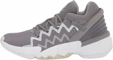 New Adidas Unisex-Adult D.O.N. Issue 2 Indoor Court Shoe Men’s Size 8.5 Gry/Wht