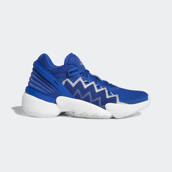 New Adidas Unisex-Adult D.O.N. Issue 2 Indoor Court Shoe Men’s Size 9.5 Ryl/Wht