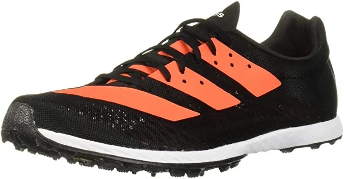 New Adidas Women’s Adizero XC Sprint Running Shoe Black/ Orange/White 7.5 M US
