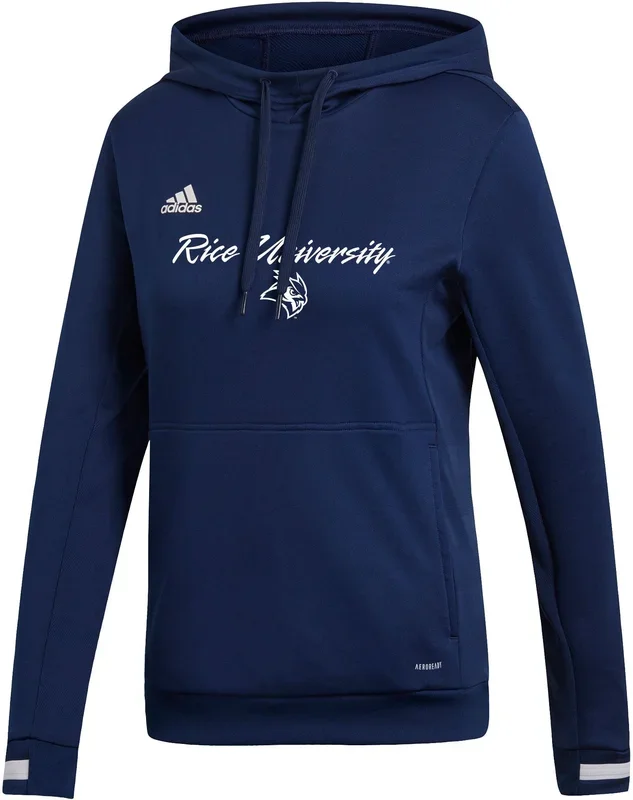 New Adidas Women’s Rice Owls Navy Blue Hoodie X-L Drawchord Hood Kangaroo Pocket