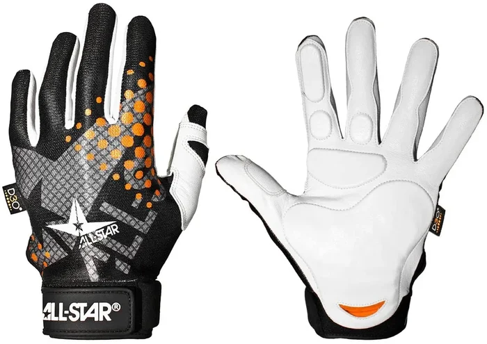 New All-Star CG5000Y Youth Protective Inner Glove Black/White/Orange Large LH