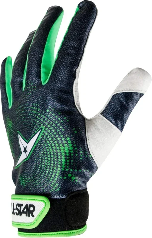 New All-Star CG6000Y Youth Protective Inner Glove Black/White/Green Large LH