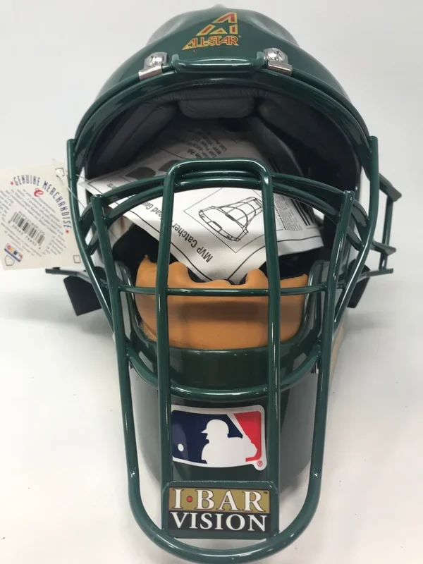 New All Star MVP2210 Youth Catcher’s Helmet 6 1/4″ – 7″ Green