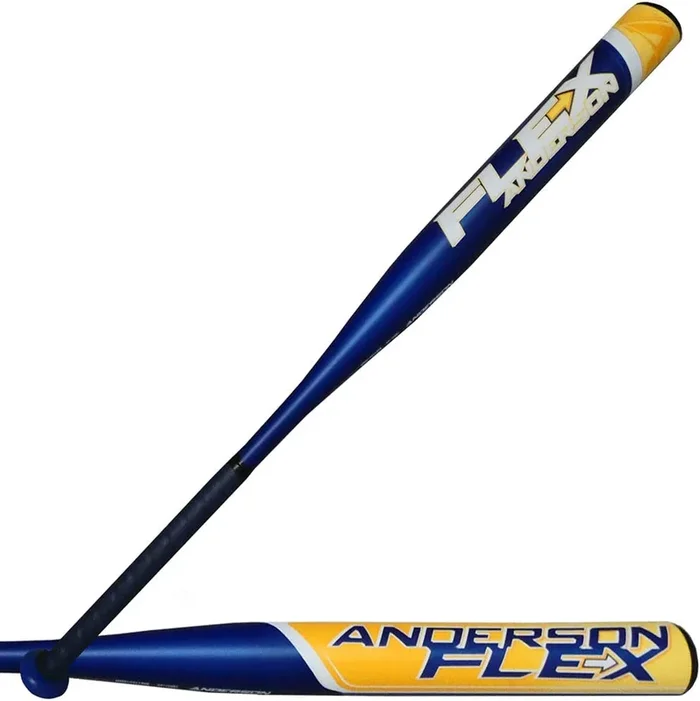 New Anderson Flex Slowpitch Softball Bat 2022 Model Single wall Alloy Blue