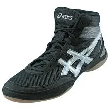 New Asics Matflex 3 GS Wrestling Shoes C129N Kids 5.5 Black/White Wrestle