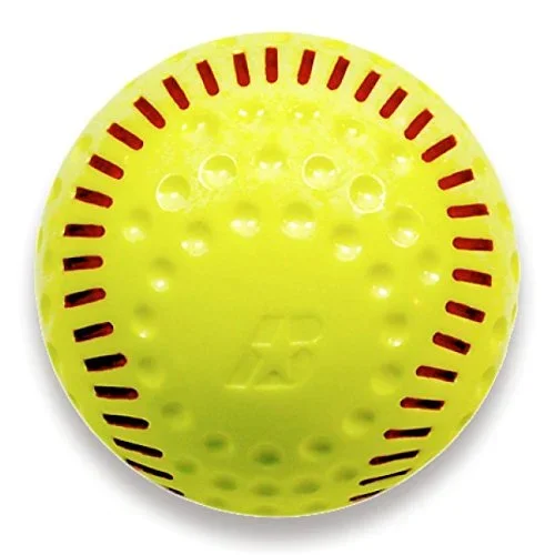 New Baden Dimpled Softballs with Red Seam 12 Inch Dimpled Yellow/Red