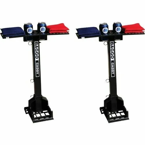 New Baggo Caddy Drink & Bag Holders Scorekeeper, Drink and Bag Caddy Black