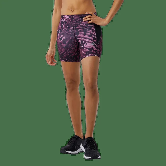 New Balance Women’s Printed Impact Run Fitted Short
