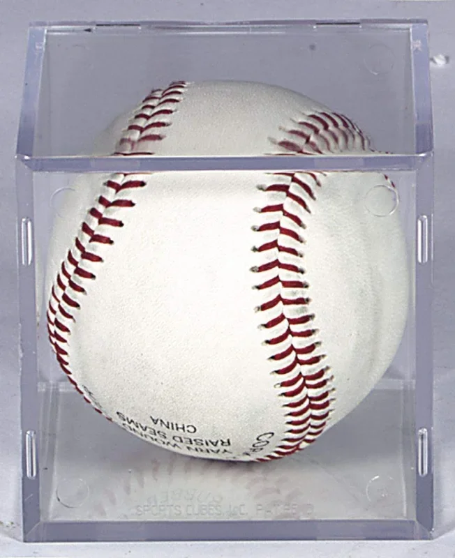 New BallQube Grandstand Baseball Display Pack of 4 Satackable Protective