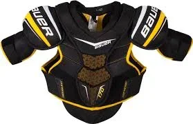 New Bauer Supreme 170 Hockey Senior XL Shoulder Pad Black/White/Yellow 1045379