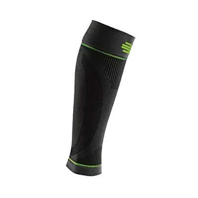 New Bauerfeind Sports Compression Lower Leg Calf Sleeves Size Large Short Black