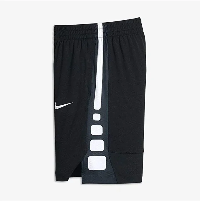 New Boys Nike Dry Elite Stripe Basketball Short Size X-Small White/Black
