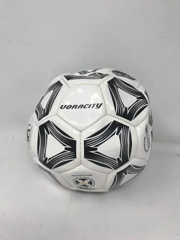 New Brine Voracity Official Size & Weight Size 4 Soccer Ball Black/White