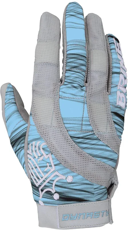 New Brine Women’s Dynasty Warm Weather Mesh Gloves for Lacrosse Size Small Blue