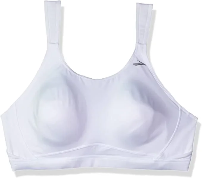 New Brooks Maia Mid-Impact Underwire Sports Bra, 36E, White