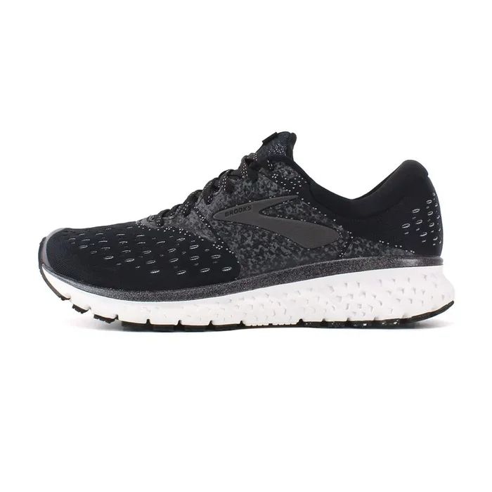 New Brooks Women’s Glycerin 16 B Med. Running Shoes Women’s 6.5 Black/White/Gray