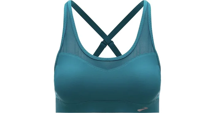 New Brooks Women’s XS Fast Forward Crossback Race Sports Bra Blue