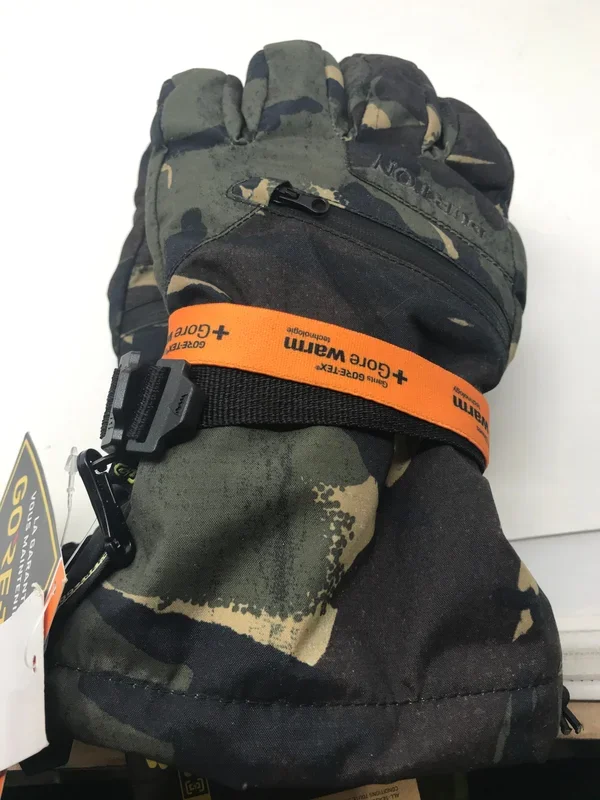 New Burton Men’s Gore-Tex Glove with Removable Touchscreen Liner Large Camo