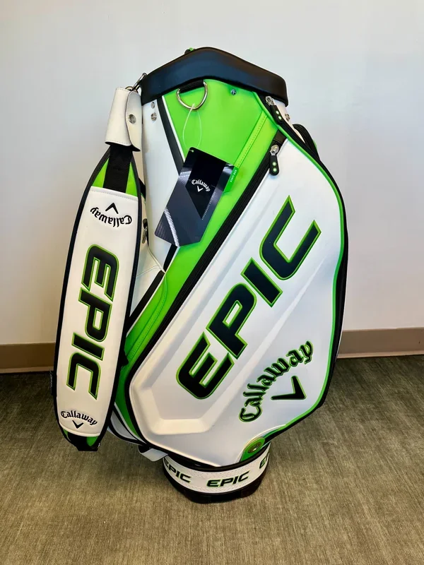 NEW Callaway Epic Staff Cart Bag 6 Dividers/8 pockets w/ Strap and Rain Cover