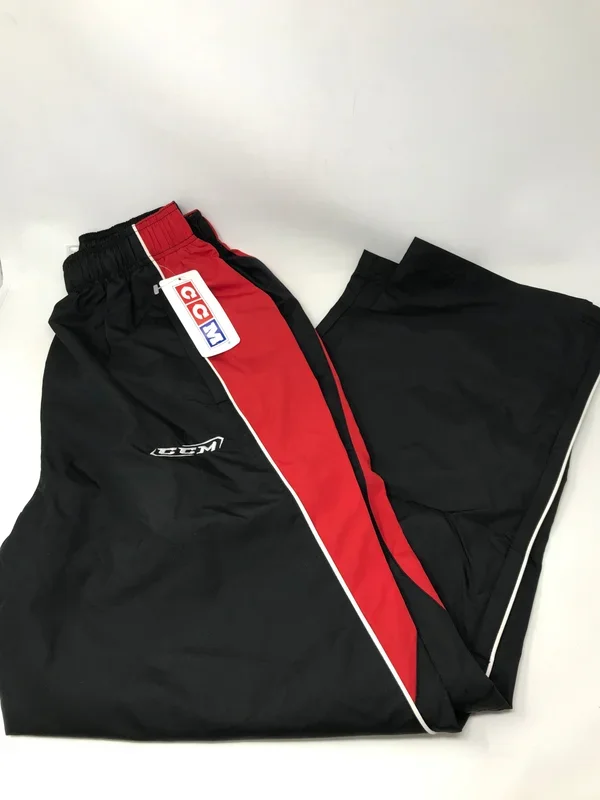 New CCM Line Up Hockey Pants Black/Red Adult XL PN5499