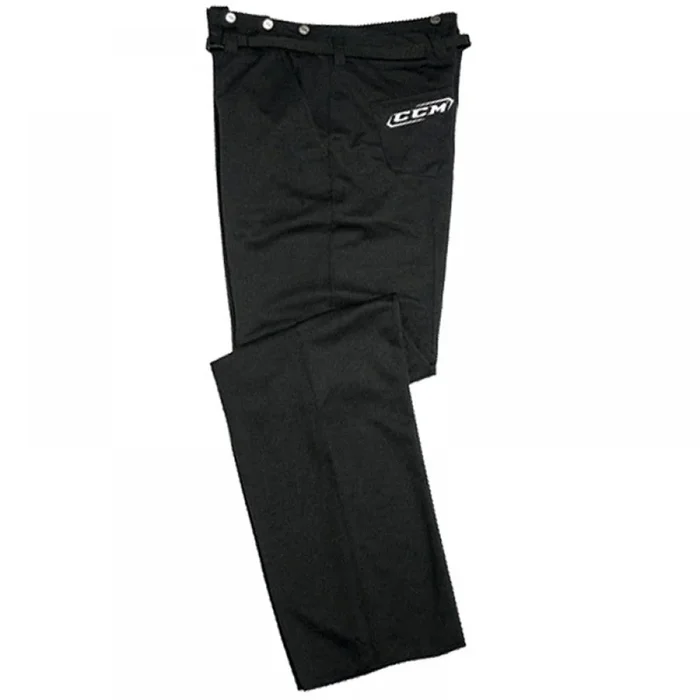 New CCM PP8L Ice hockey Lycra Referee Pants Large Black