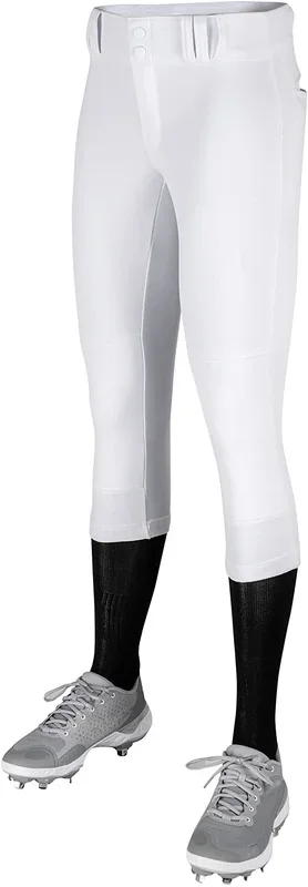 New CHAMPRO Women Tournament Traditional Low-Rise Polyester Softball Pant XXL Wht