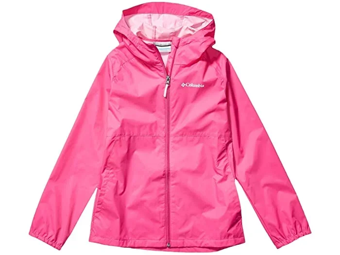 New Columbia Girl’s Switchback Rain Jacket Youth X-Small/Enfant TP Pink Ice