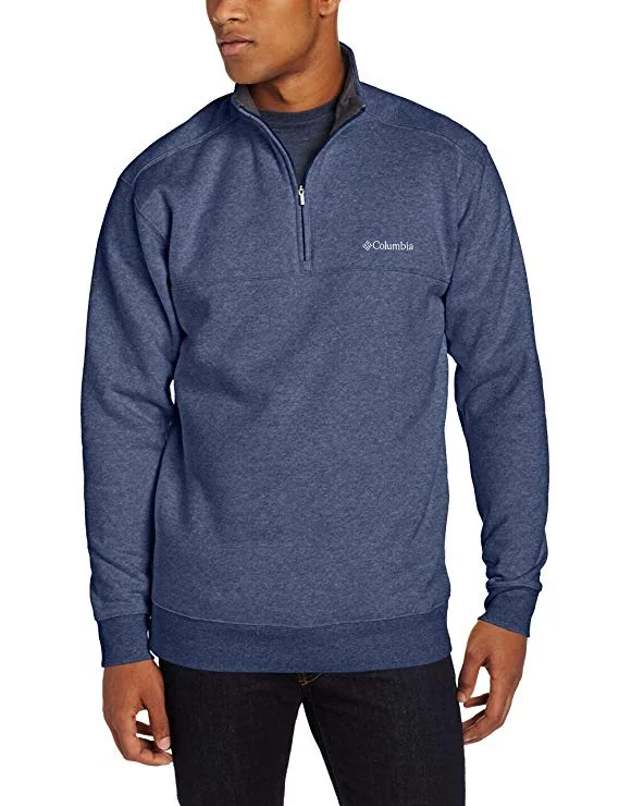 New Columbia Men’s Hart Mountain II Half Zip XX-Large Blue Zipper closure