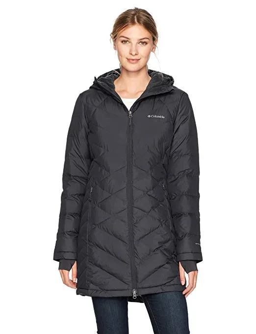 New Columbia Women’s Heavenly Long Hooded Jacket XS Black