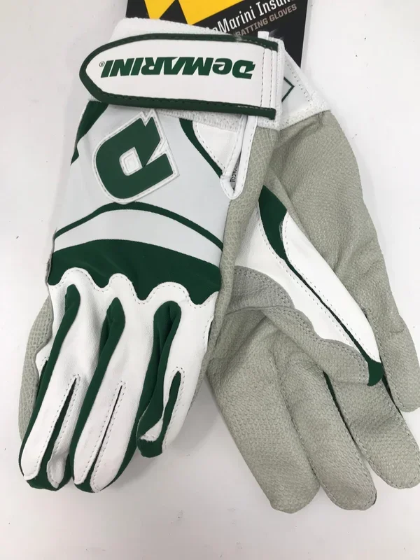 New DeMarini Insane Batting Gloves Green/White Men’s Adult X-Large