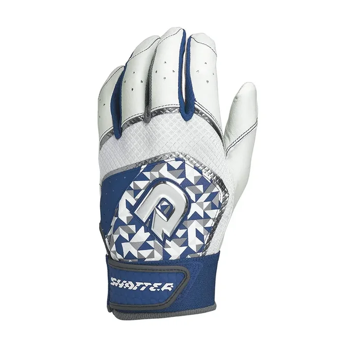 New DeMarini Shatter Batting Gloves White/Navy Adult X-Large