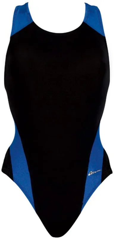 New Dolfin Women’s 40 Performance Back Colorblock 1 Piece Swimsuit Black/Royal