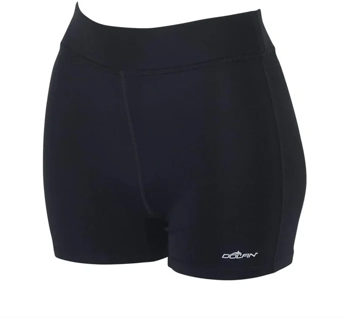 New Dolfin Women’s Small Solid Fitted Swim Shorts Black