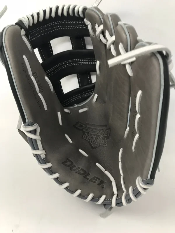 New Dudley DL1300 Lightning Series 13″ Slowpitch Softball Glove Gray/Black RHT