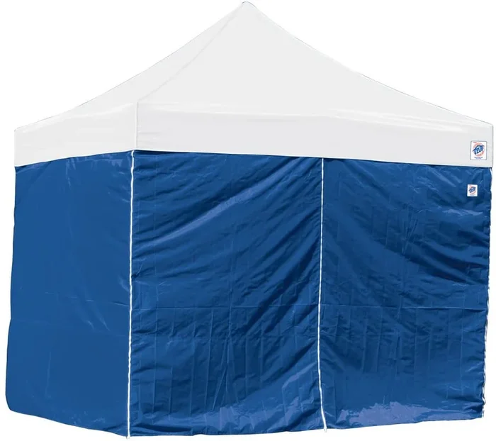 New E-Z UP SR104TCBL04 10′ Set of 4 Duralon Sidewall 4-Pack, 10-Feet, Royal Blue