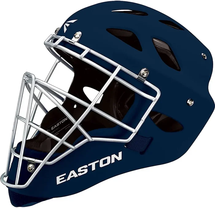 New Easton A165168 Rival Catcher’s Helmet Adult Large 7 1/8 – 7 7/8 Navy/Silver