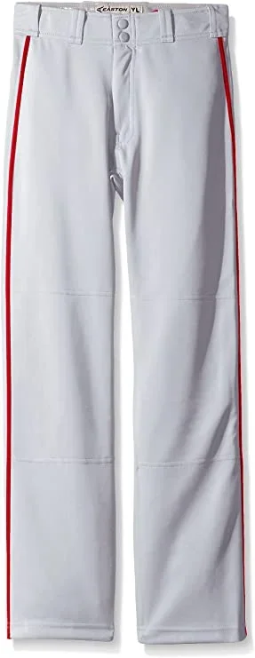 New Easton Baseball Mako 2 Pant Youth Large Grey/Red Piping