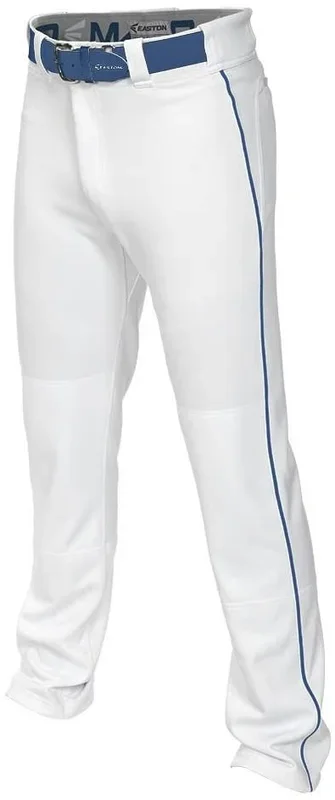 New Easton Baseball Mako 2 Piped Pants Adult Large White/Royal