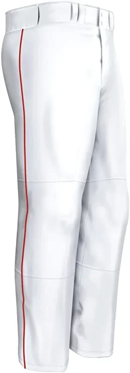 New Easton Baseball Quantum Plus Piped Pants Adult X-Large White/Red A164617