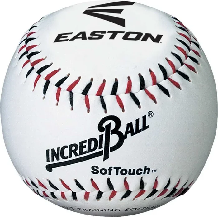 New Easton Incrediball 9 inch, A dozen SofTouch Training Baseball White 6034142