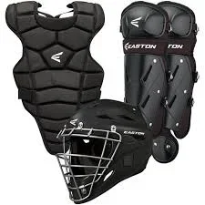 New Easton Jnr Youth M3 Series Catchers Kit Complete Black Baseball Set Ages 6-8
