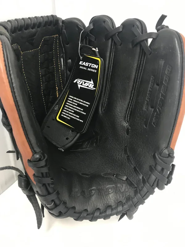 New Easton Rival Fielding Glove RVB1200 12″ RHT Baseball Glove Brown/Black