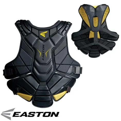 New Easton Stealth Goalie Chest Protector Lacrosse Black/Yellow Large