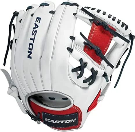 New Easton Tournament Elite Baseball Glove Youth 11.5″ RHT Red/White/Blue