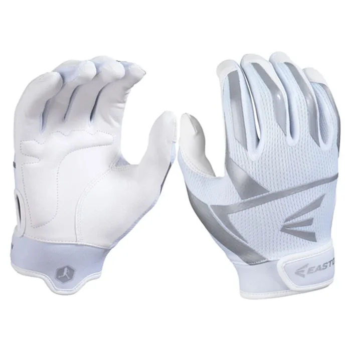 New Easton VRS Prowess Fastpitch Gloves Women’s Large White/Silver