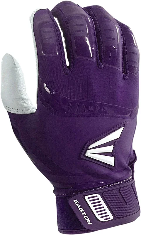 New Easton Walk-Off Adult Baseball Batting Glove Ppl/White Small